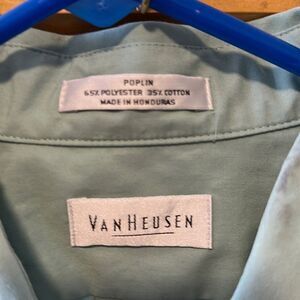 Van Heusen mint green dress shirt button up with pocket on left side